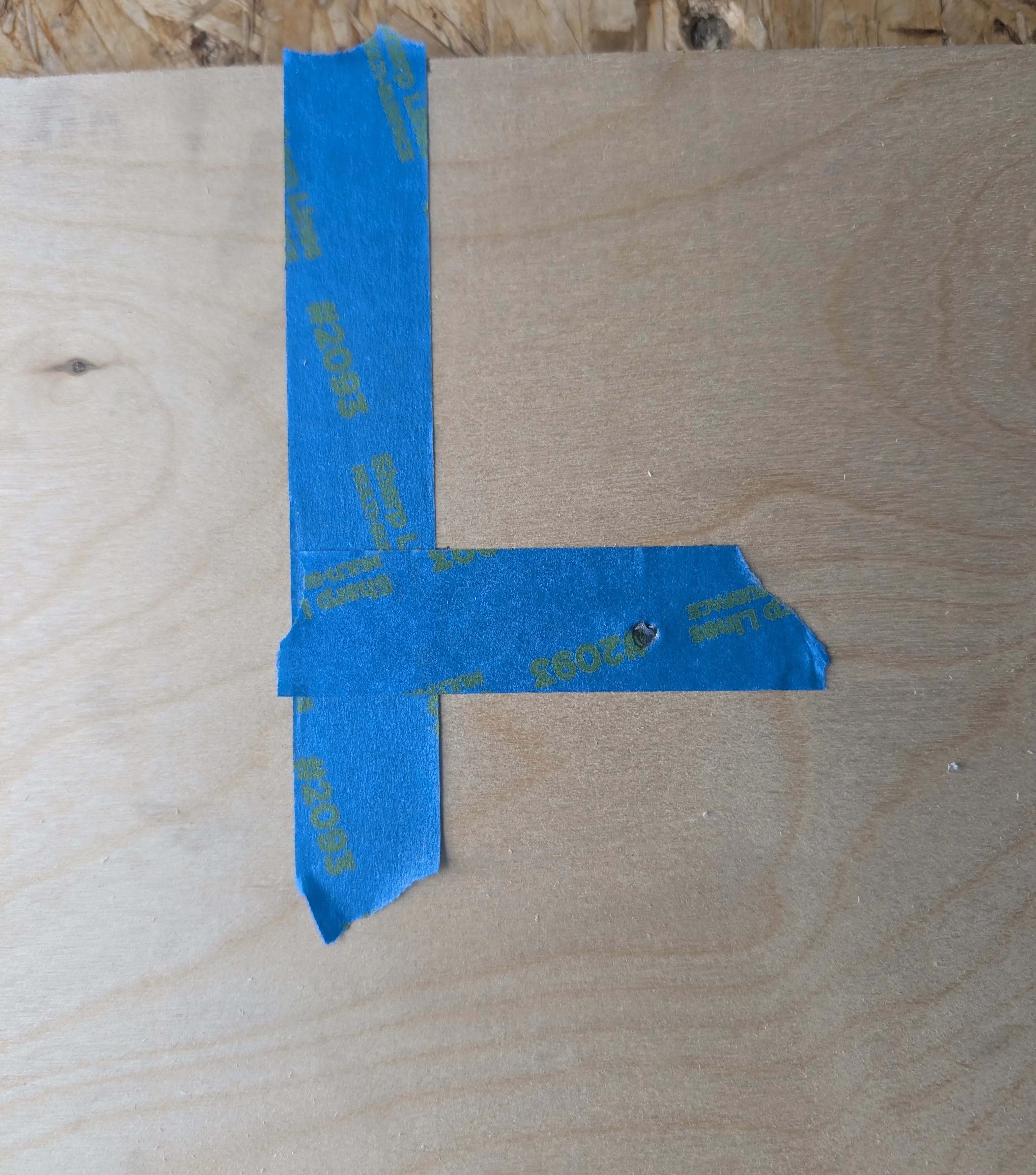 tracing onto plywood